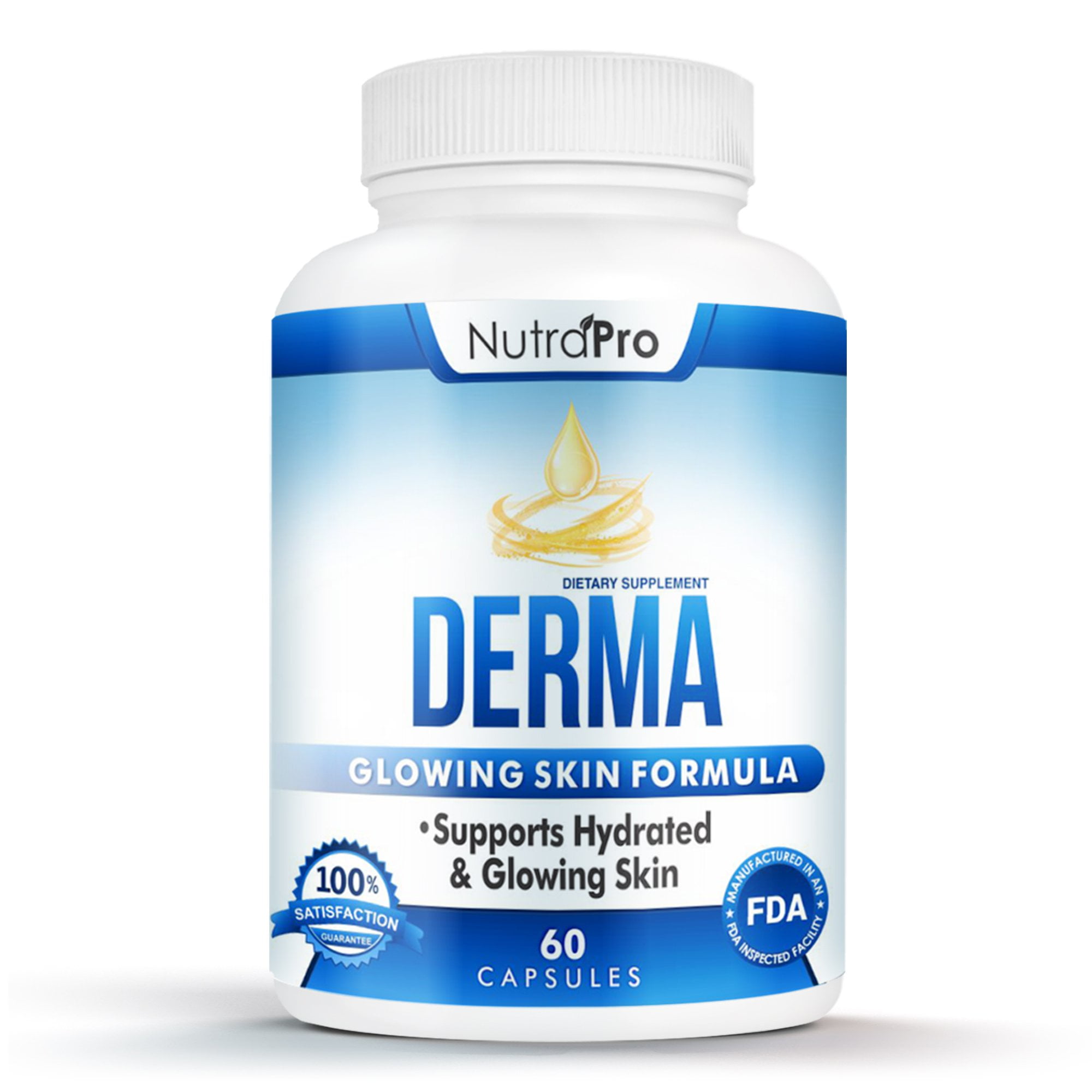 NutraPro Derma Repair Complex for Healthy, Hydrated, Glowing Skin With Phytoceramides and Alpha Lipoic Acid