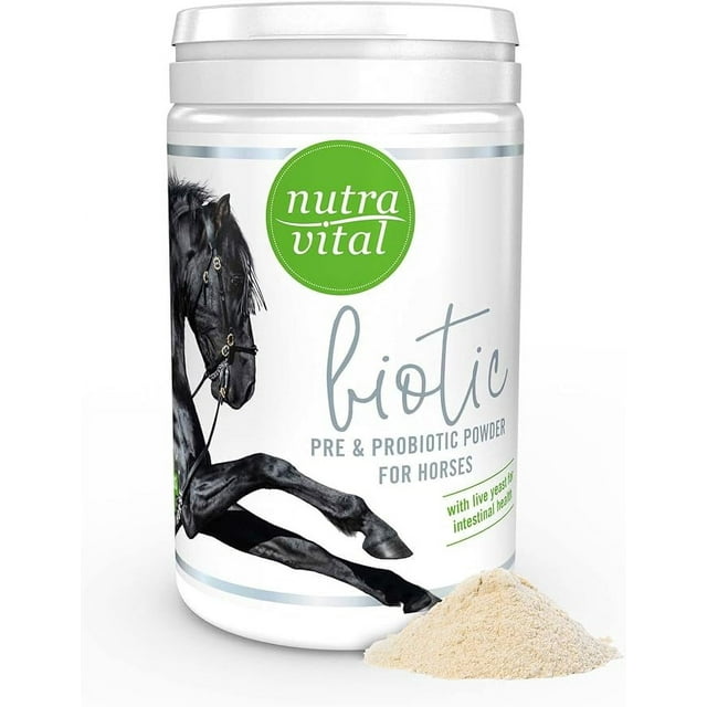 NutraVital - Biotic for Horses, Must-Have Horse Supplies, Pre- & Probiotic Horse Powder, Horse Supplements for Digestive Health & Immune System Support, Probios for Horses, 750 g