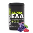 thumbnail image 1 of NutraBio Alpha EAA - All-Day Aminos - Recovery, Energy, Focus, and Hydration Supplement - Full Spectrum EAA BCAA Matrix, Electrolytes, Nootropics, Coconut Water - 30 Servings - Grape Berry Crush, 1 of 8
