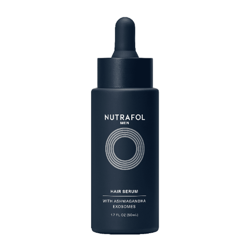 Nutrafol Men's Hair Serum, Clinically Tested to Support Visibly Thicker Hair and Scalp Coverage, Lightweight and Non-Greasy, for Daily Use - 50mL, 1 Bottle