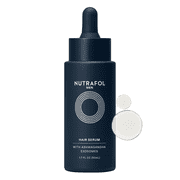 Nutrafol Mens Hair Serum, Clinically Tested to Support Visibly Thicker Hair and Scalp Coverage, Lightweight and Non-Greasy, for Daily Use - 50mL, 1 Bottle