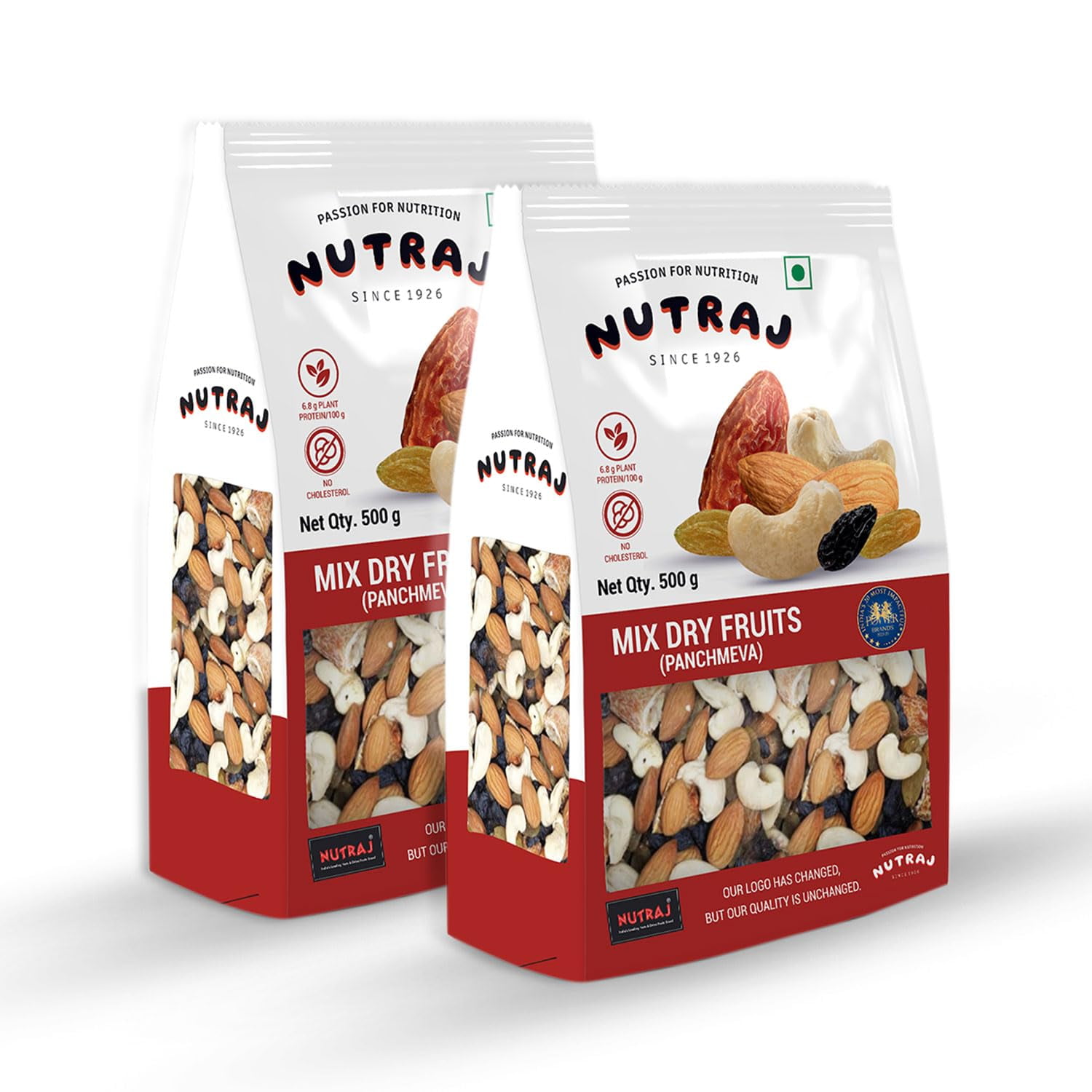 Nutraj Classic Mix Dry Fruits (Panchmeva) 1kg ( 500gm*2 ) A Nutritious Blend Of Dry Dates, Black Raisins, Raisins, Cashew Nuts & California Almonds | Trail Mix Healthy Snacks | 35.2 Ounce