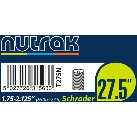 Nutrak 27.5" or 650B x 1.75 - 2.125 Schrader inner tube