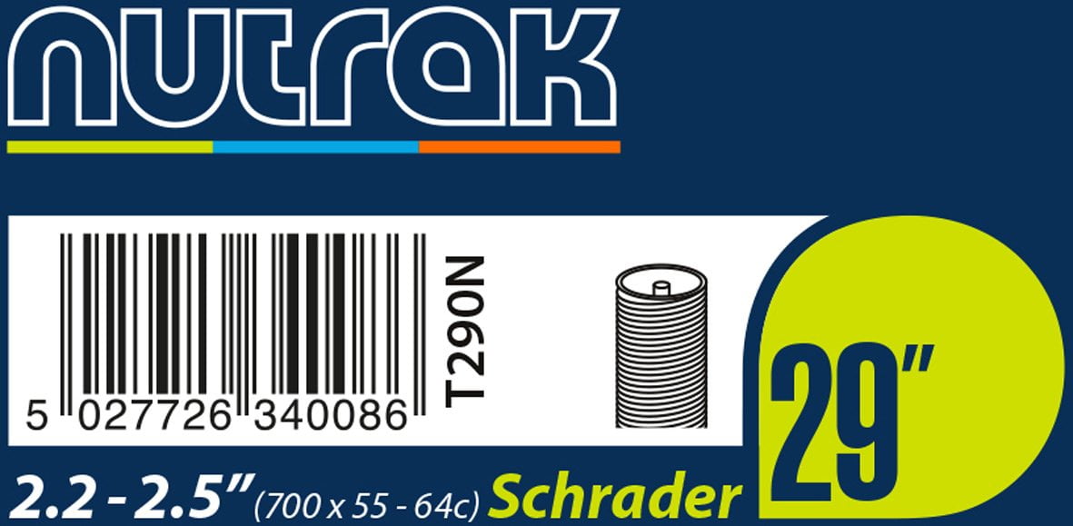 Nutrak 29 X 2.2 - 2.5 inch Schrader inner tube - Walmart.com