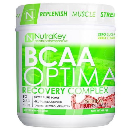 Nutrakey BCAA Optima, Recovery Aid, Electrolyte, Sour Gummy Worms.