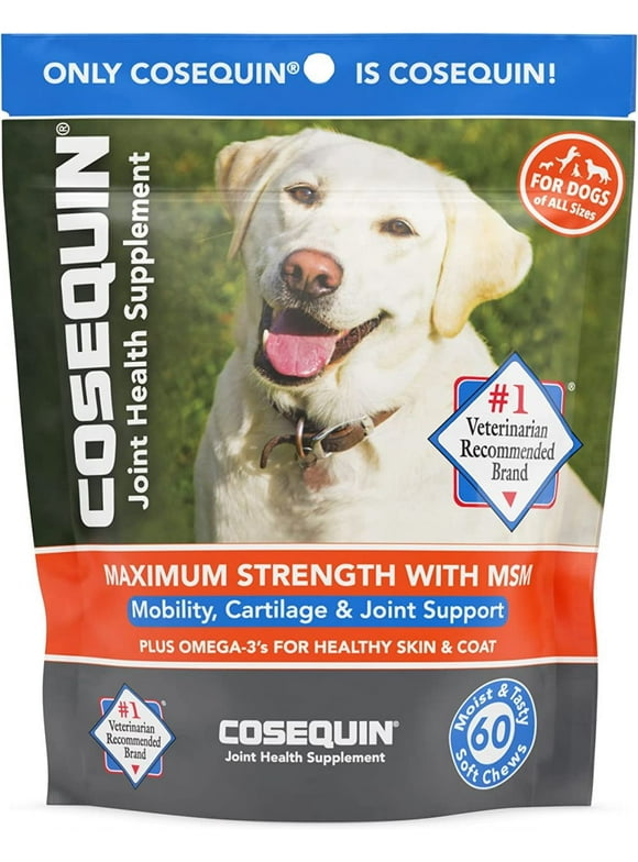 Nutramax Cosequin Joint Health Supplement for Dogs, 60 Soft Chews