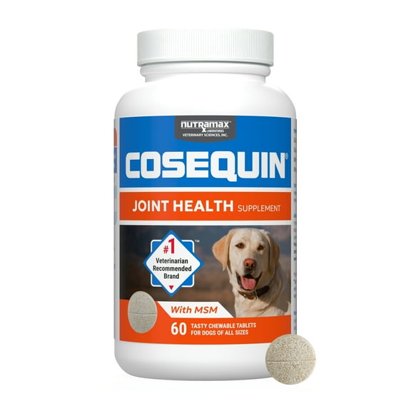 Nutramax Cosequin for Dogs Joint Health Supplement, Chewable Tablets, 60 Count