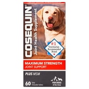 Nutramax Cosequin Maximum Strength Joint Health Supplement for Dogs, 60 Chewable Tablets