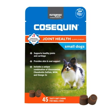 Nutramax Cosequin for Small Dogs, Joint Health Supplement, Soft Chews, 45 Count