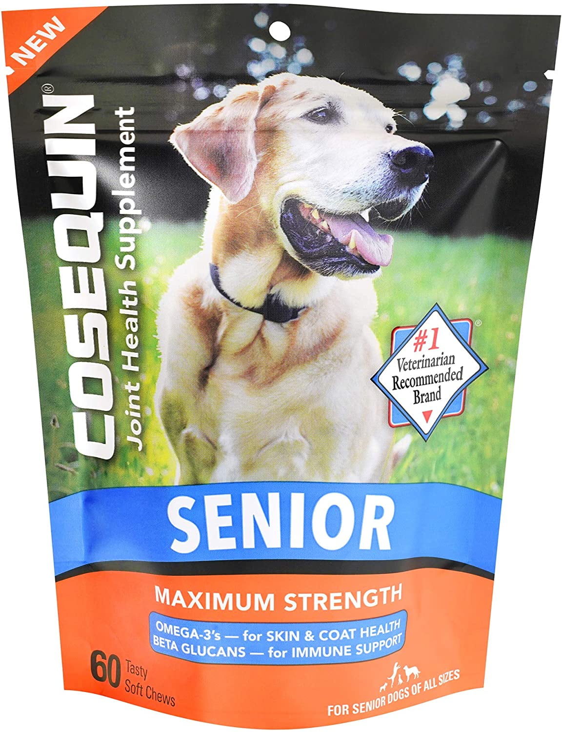 Nutramax Cosequin for Senior Dogs Joint Health Supplement, Soft Chews, 60 Count
