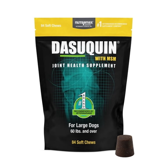 Nutramax Dasuquin for Large Dogs, Joint Health Supplement, Contains Glucosamine for Dogs, Plus Chondroitin, ASU, MSM and More, Supports Healthy Joints, Soft Chews, 84 Count