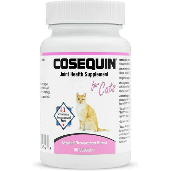 Nutramax Laboratories 2 Pack Cosequin for Cats 80 Count (160 Capsules)