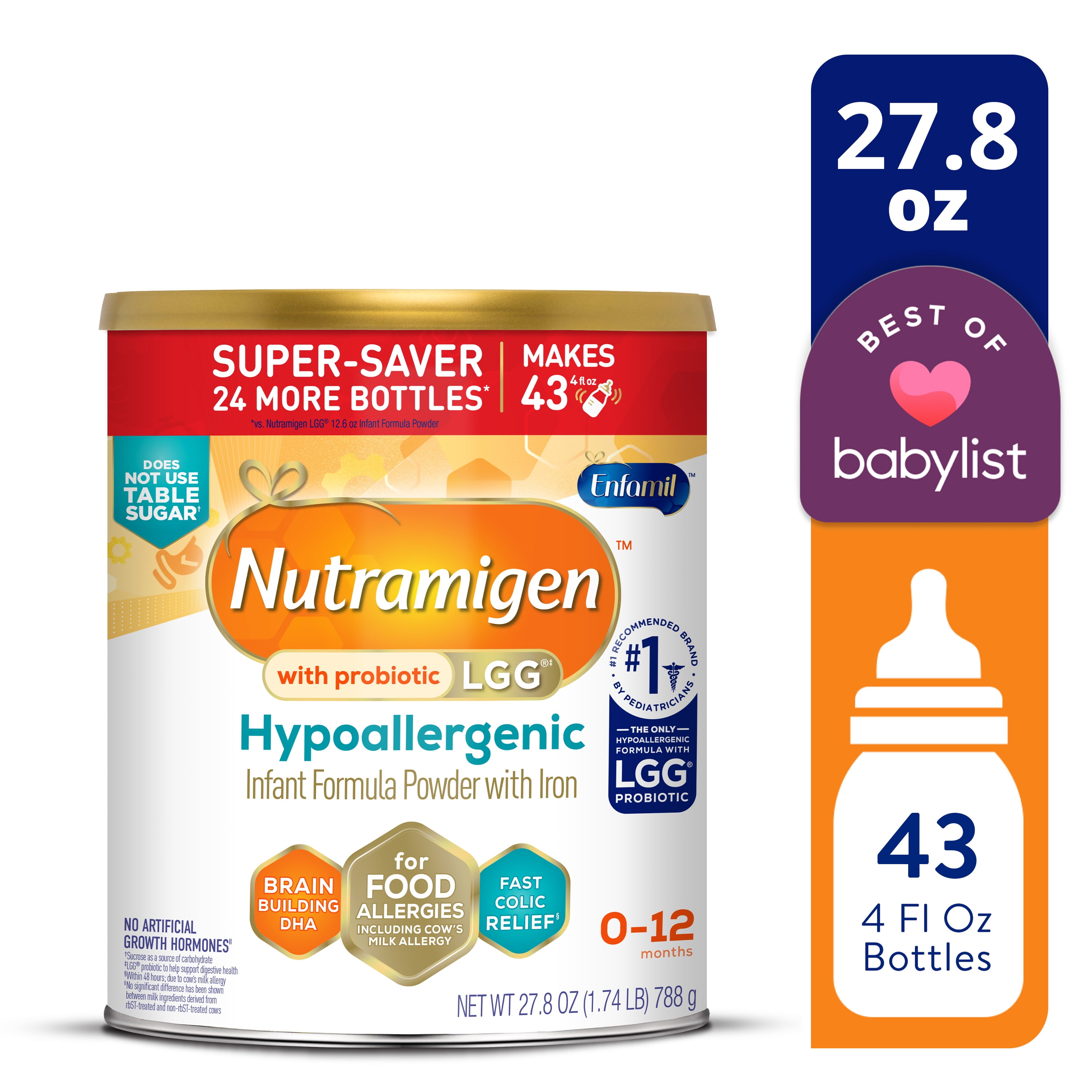 Nutramigen Hypoallergenic Powder Baby Formula Colic Relief from Cow #39 s