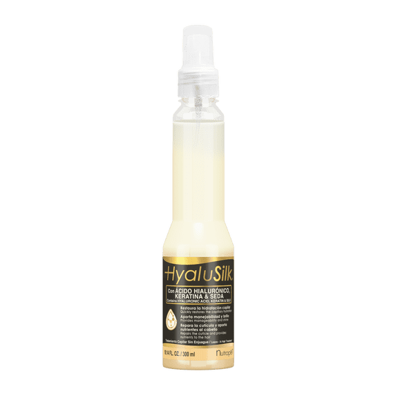 Nutrapel HYALUSILK Hair Treatment with Hyaluronic Acid, Keratin & Silk (Leave-In) 10.14 FL.OZ.