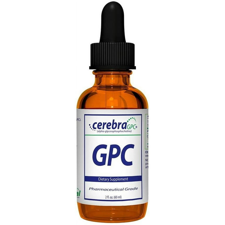 Nutrasal Cerebra GPC Liquid - 2 Fl. Oz. 60mL, 600mg Alpha GPC