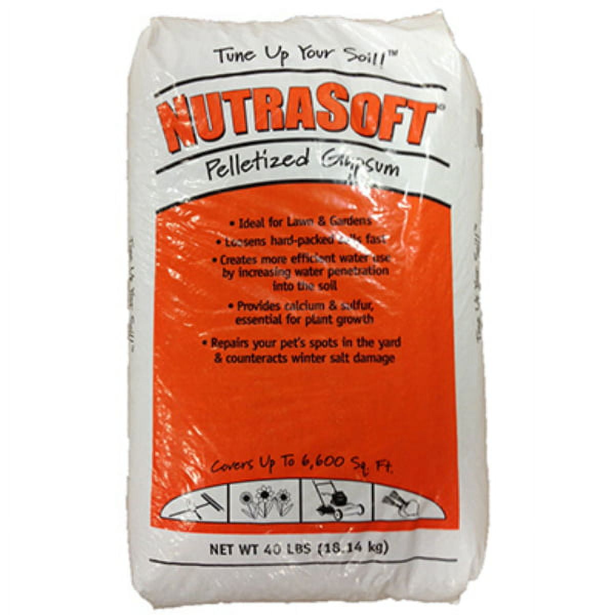 Nutrasoft 53141 Pelletized Gypsum, 40 Lbs