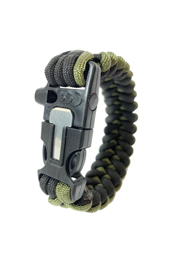 Paracord Emergency 3in1 Survival Bracelet - Fire Starter – Loud Whistle – Emergency Knife – Perfect for Hiking, Camping, Hunting, Fishing