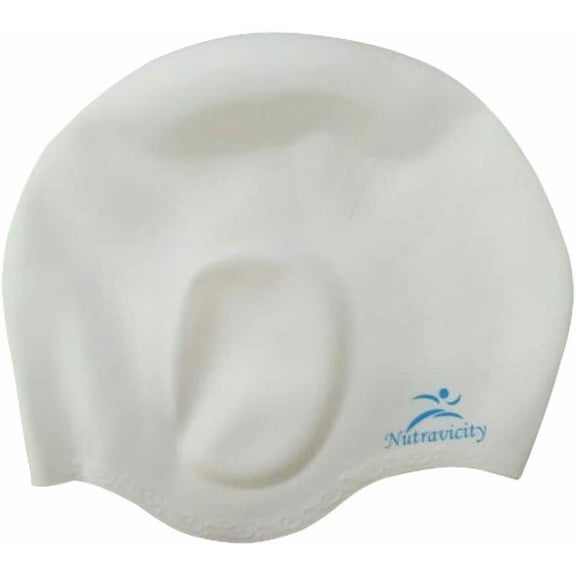 Nutravicity Silicone Swim Cap for Long Hair Swimming Sport Accessory