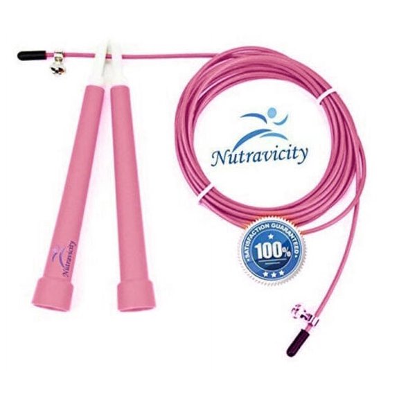 Nutravicity Speed Jump Rope Best for Boxing MMA Training Cardio Fitness Crossfit