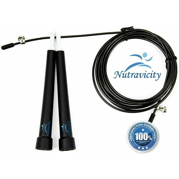 Nutravicity Speed Jump Rope Best for Boxing MMA Training Cardio Fitness Crossfit