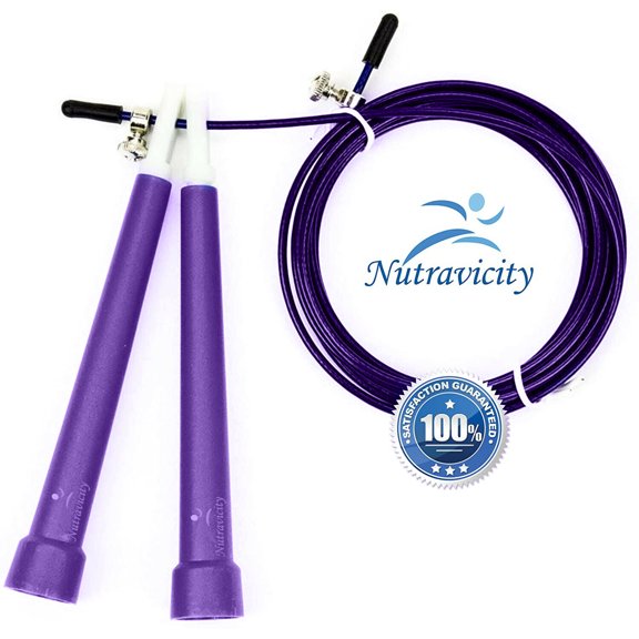 Nutravicity Speed Jump Rope Best for Boxing MMA Training Cardio Fitness Crossfit