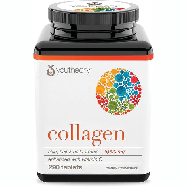 Youtheory Collagen Advanced 6,000 mg Tablets, 290 Ct