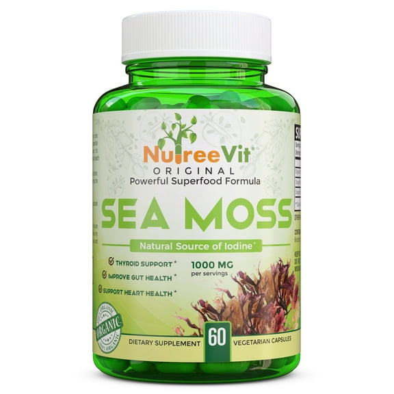 NutreeVit 100% Organic - Sea Moss (60 Count)