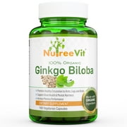 Nutreevit 100% Organic - Ginkgo Biloba 180 Count