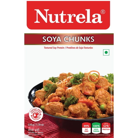 Nutrela Soya Chunks, 7.76 oz Box