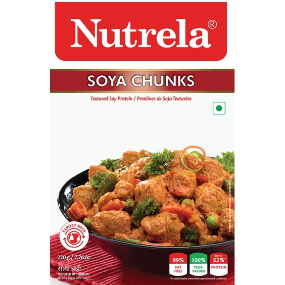 Nutrela Soya Chunks, 7.76 oz Box