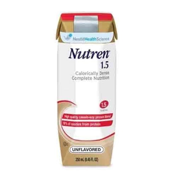 Nutren 1.5 Complete Liquid Nutrition 375 cal 8 oz ''Unflavored, 24 Count'' 8 Pack