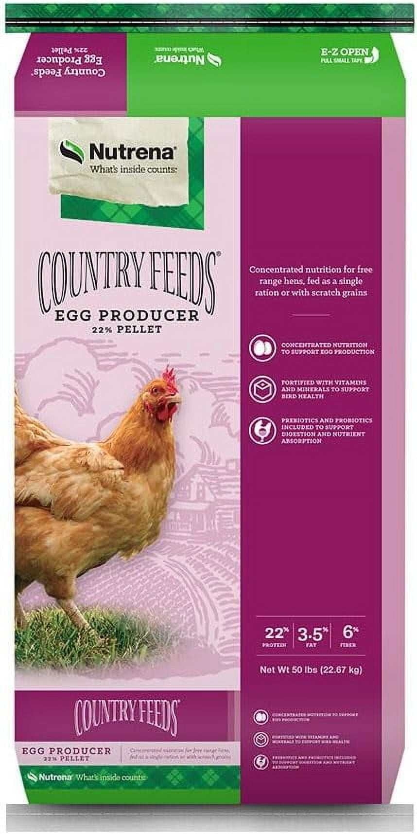 Nutrena Country Feeds Egg Producer Pellet 50 Pounds