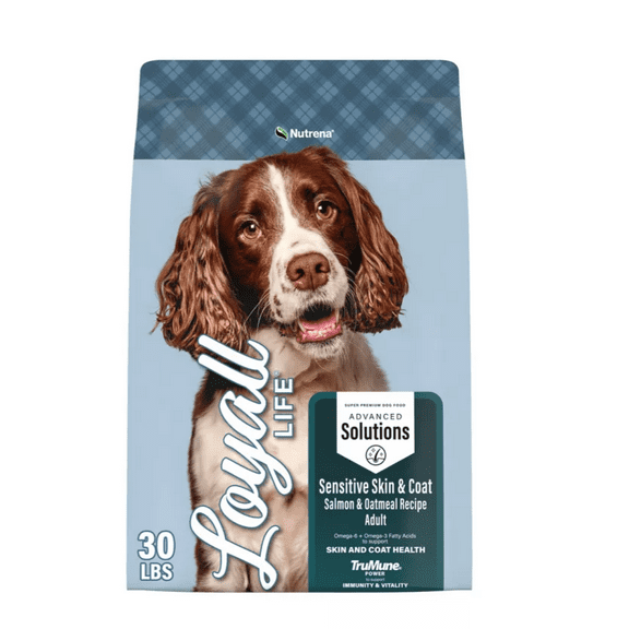 Nutrena Loyall Life Adult Sensitive Skin and Coat Salmon and Oatmeal Recipe Dry Dog Food, 30 lb. Bag