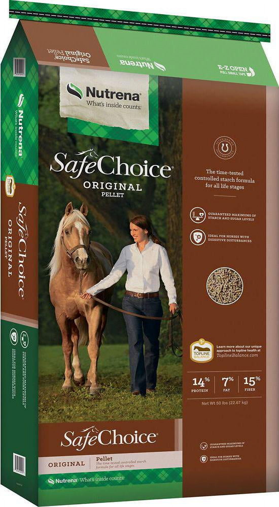 Nutrena SafeChoice Original Horse Feed, 50 lb. - Walmart.com