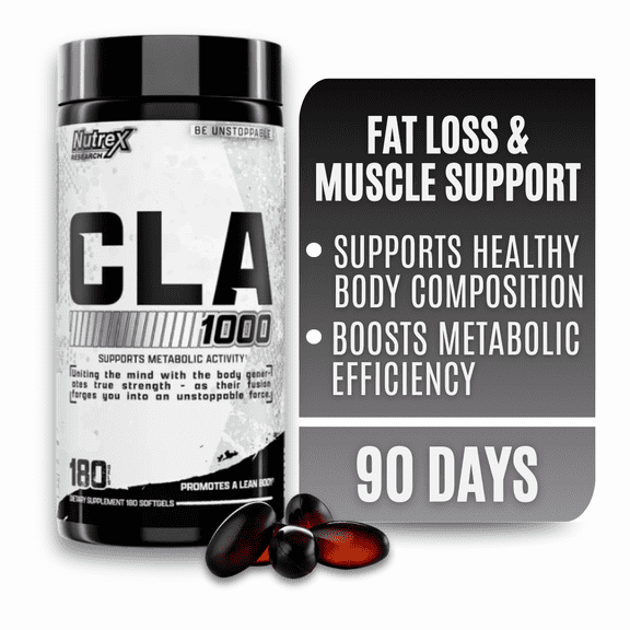 Nutrex Research CLA 1000 Conjugated Linoleic Acid Weight Management Support 180 Softgels