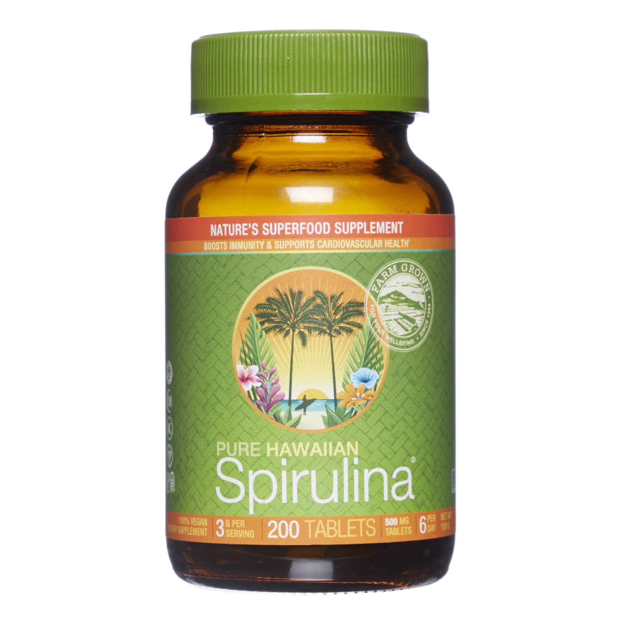 Nutrex Hawaii, Pure Hawaiian Spirulina 500 mg, Vegan, Supports Immune
