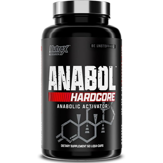 Nutrex Research Anabol Hardcore Muscle Growth Strength Support 60 Capsules