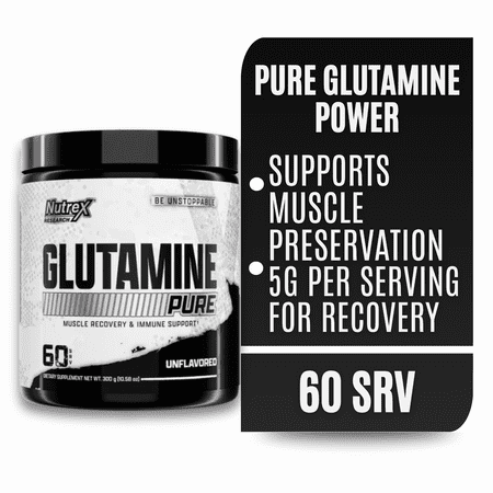 Nutrex Research Pure Glutamine Post Workout Recovery L-Glutamine Powder 300g