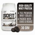 thumbnail image 1 of Nutrex Research IsoFit Cookies and Cream – 100% Whey Protein Isolate Powder for Lean Muscle, Recovery & Strength Support 30 Servings, 1 of 12
