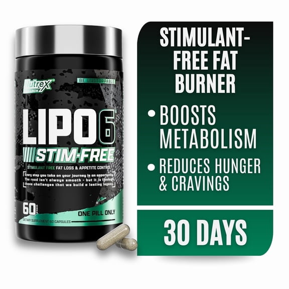 Nutrex Research Lipo 6 Stim-free Fat Burning and Appetite Control 60 Capsules