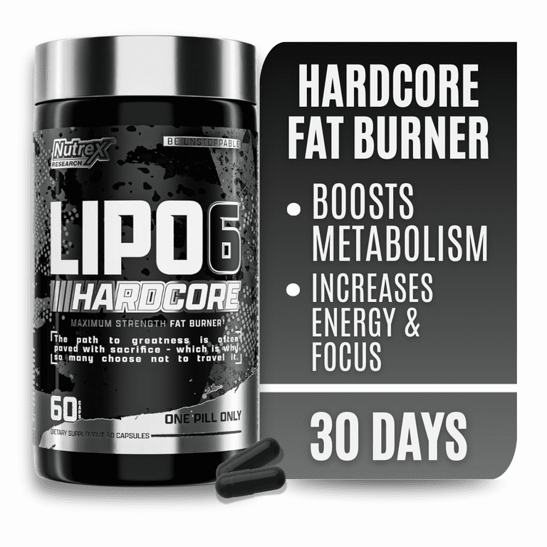 Nutrex Research Lipo-6 Fat Burning Pills, Thermogenic Weight Loss
