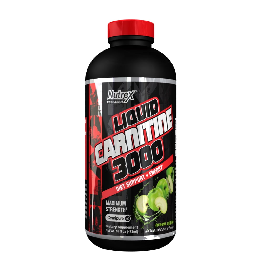 Nutrex Research Liquid Carnitine 3000 Green Apple, Dominican Republic