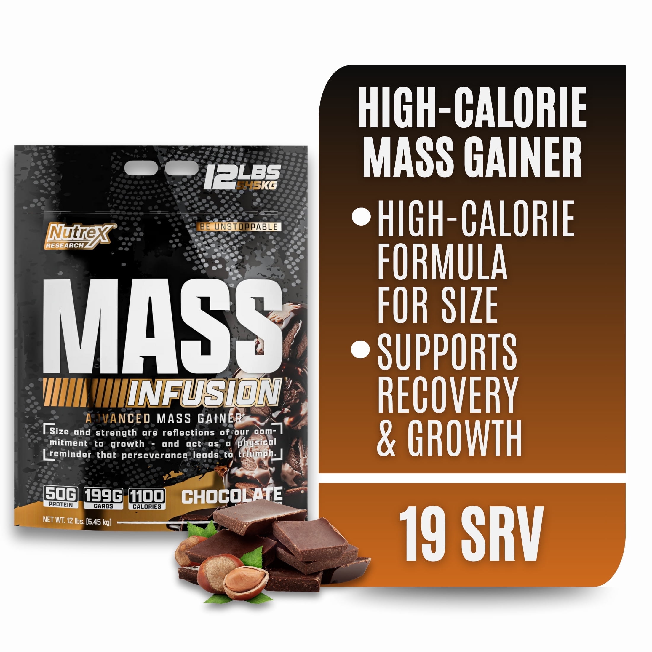 Nutrex Research Mass Infusion Vanilla High Calorie Mass Gainer