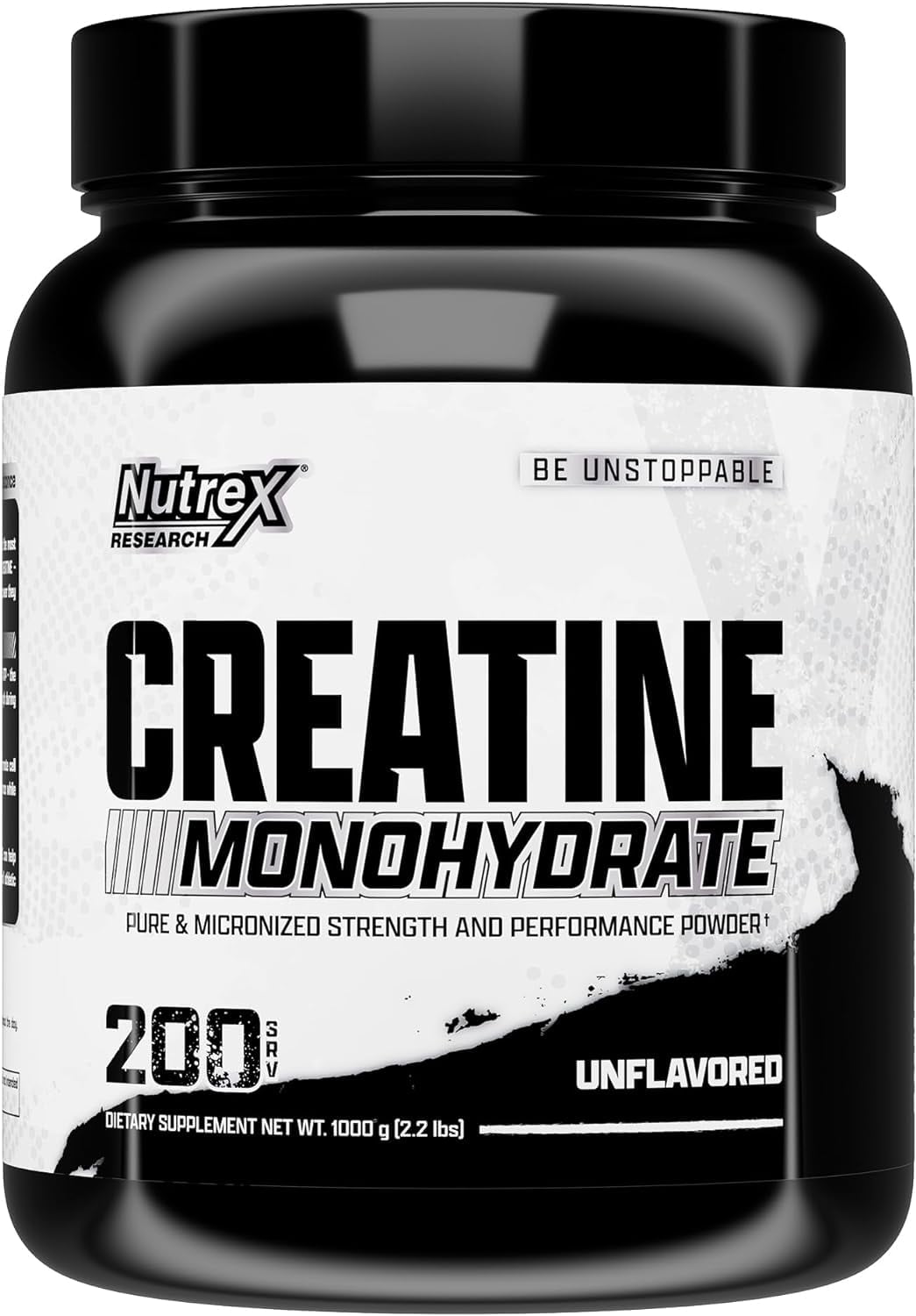 Nutrex Research Micronized Creatine Monohydrate Powder - 200 Servings (1KG)