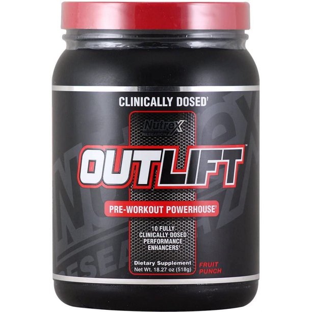 Nutrex Research OUTLIFT Clinically Dosed PreWorkout Powerhouse