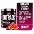 thumbnail image 1 of Nutrex Research OUTRAGE Strawberry Watermelon High Intensity Pre Workout Powder 30 Servings, 1 of 13