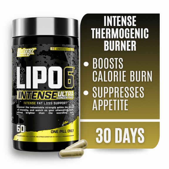 Nutrex Supplement Lipo-6 Intense UC The Extreme Thermogenic Fat Burner 60 Count