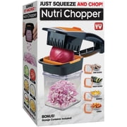 Nutrichopper Multi-Purpose Food Chopper 2705 - Portable, Hand Cranked - 3 Blades, Multicolor   Construction & DIY Use, Standard Hardware Spec