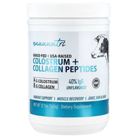 Nutri Colostrum+ Collagen Peptides, Powder, Unflavored - 12.7 oz