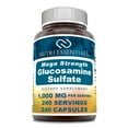 thumbnail image 1 of Nutri Essentials Glucosamine Sulfate 1000mg Per Serving 240 Capsules Supplement | Non-GMO | Gluten Free | Made in USA, 1 of 6